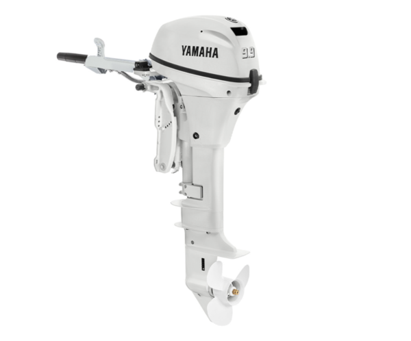 Effortless Elegance: Yamaha 9.9hp Outboard in White - Powering Your Aquatic Pursuits with Style