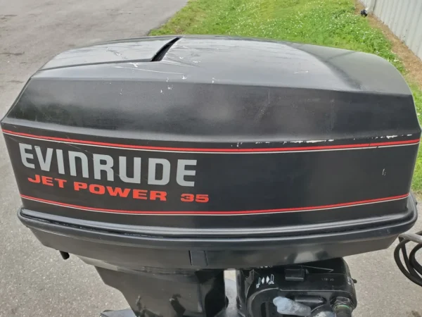 1993 Evinrude Jet Drive 50/35 HP 2-Cyl Carbureted 2-Str 20" (L) Outboard Motor - Image 5