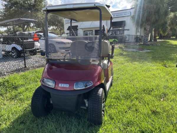 NEW 2023 E-Z-GO FREEDOM RXV ELITE LITHIUM INFERNO RED FOR SALE - Image 3