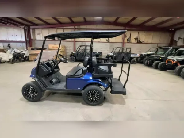 NEW 2024 E-Z-GO GOLF CARTS ALL EXPRESS S4 GAS ELECTRIC BLUE FOR SALE - Image 3