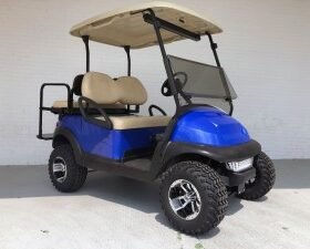 BLUE 4 INCH LIFTED CLUB CAR GOLF CART FOR SALE