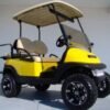 YELLOW LIFTED CLUB CAR PRECEDENT GOLF CART FOR SALE