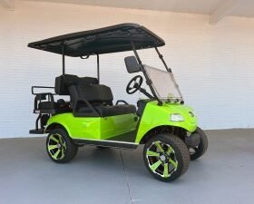 NEW LIME GREEN EVOLUTION CLASSIC 4 PRO GOLF CART FOR SALE