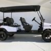 WHITE ALPHA LIFTED 6 PASSENGER LIMO CLUB CAR GOLF CART FOR SALE