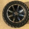 14 INCH MACHINED BLACK ELEMENT WHEEL 23X10X14 PREDATOR TIRE For Sale 