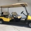YELLOW 6 PASSENGER LIMO CLUB CAR GOLF CART FOR SALE